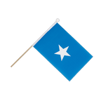 Somalie Drapeau sur hampe 15 x 22 cm