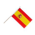 Spanien mit Wappen Stockfähnchen 15 x 22 cm