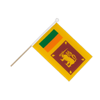 Sri Lanka Drapeau sur hampe 15 x 22 cm