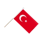 Drapeau sur hampe Turquie 15 x 22 cm