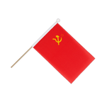 URSS Drapeau sur hampe 15 x 22 cm