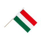 Hongrie Drapeau sur hampe 15 x 22 cm