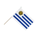 Drapeau sur hampe Uruguay 15 x 22 cm