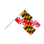 Maryland Hand Waving Flag 6x9"