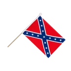 Drapeau sur hampe confédéré USA Sudiste 15 x 22 cm