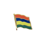 Mauritius Flaggen Pin 2 x 2 cm