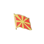 Mazedonien Flaggen Pin 2 x 2 cm