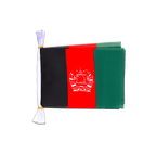 Afghanistan Fahnenkette 15 x 22 cm, 3 m