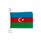Azerbaidjan Mini Guirlande fanion 15 x 22 cm, 3 m