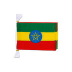 Éthiopie avec étoile Mini Guirlande fanion 15 x 22 cm, 3 m