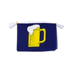 Mini Guirlande fanion Bière 15 x 22 cm, 3 m