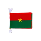 Mini Guirlande fanion Burkina Faso 15 x 22 cm, 3 m