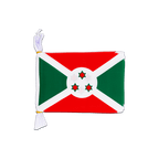Burundi Mini Guirlande fanion 15 x 22 cm, 3 m