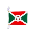 Burundi Fahnenkette 15 x 22 cm, 3 m