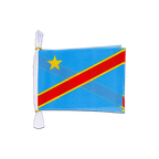 République démocratique du Congo Mini Guirlande fanion 15 x 22 cm, 3 m