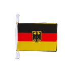 Allemagne Dienstflagge Mini Guirlande fanion 15 x 22 cm, 3 m