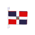 Dominikanische Republik Fahnenkette 15 x 22 cm, 3 m