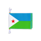 Djibouti Mini Guirlande fanion 15 x 22 cm, 3 m