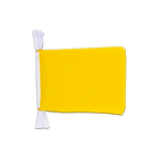 Einfarbig Gelbe Fahnenkette 15 x 22 cm, 3 m