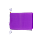 Unicolor Purple Flag Bunting 6x9", 3 m