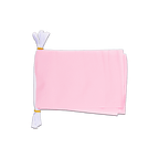 Einfarbig Pinke Fahnenkette 15 x 22 cm, 3 m
