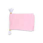 Pinke Fahnenkette 15 x 22 cm, 3 m