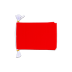 Rouge Mini Guirlande fanion 15 x 22 cm, 3 m
