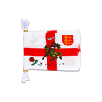Angleterre avec Chevalier Mini Guirlande fanion 15 x 22 cm, 3 m