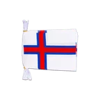 Faroe Islands Flag Bunting 6x9", 3 m