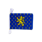 Franche Comté Mini Guirlande fanion 15 x 22 cm, 3 m
