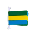 Mini Guirlande fanion Gabon 15 x 22 cm, 3 m