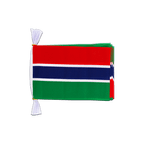 Gambia Fahnenkette 15 x 22 cm, 3 m
