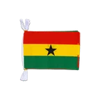 Ghana Fahnenkette 15 x 22 cm, 3 m