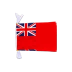 Red Ensign Handelsflagge Fahnenkette 15 x 22 cm, 3 m