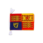 Mini Guirlande fanion Royal Standard du Royaume-Uni 15 x 22 cm, 3 m