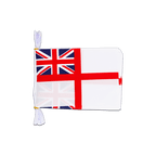 Fahnenkette Großbritannien White Ensign - 15 x 22 cm, 3 m