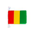 Guinée Mini Guirlande fanion 15 x 22 cm, 3 m