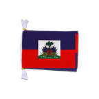 Haiti Fahnenkette 15 x 22 cm, 3 m