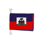 Haiti Fahnenkette 15 x 22 cm, 3 m