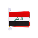 Irak Fahnenkette 15 x 22 cm, 3 m