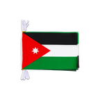 Jordanien Fahnenkette 15 x 22 cm, 3 m