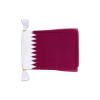Katar Fahnenkette 15 x 22 cm, 3 m