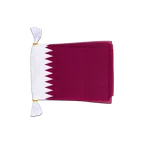 Mini Guirlande fanion Qatar 15 x 22 cm, 3 m