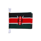 Kenia Fahnenkette 15 x 22 cm, 3 m