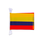 Kolumbien Fahnenkette 15 x 22 cm, 3 m