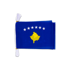 Kosovo Mini Guirlande fanion 15 x 22 cm, 3 m
