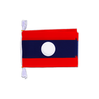 Laos Fahnenkette 15 x 22 cm, 3 m
