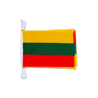 Lituanie Mini Guirlande fanion 15 x 22 cm, 3 m