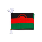 Malawi Mini Guirlande fanion 15 x 22 cm, 3 m