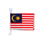 Malaisie Mini Guirlande fanion 15 x 22 cm, 3 m